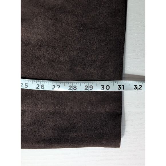 Forever 21 Brown Faux Suede Mini Dress S Belted Overall Y2K Retro Indie - Picture 12 of 15